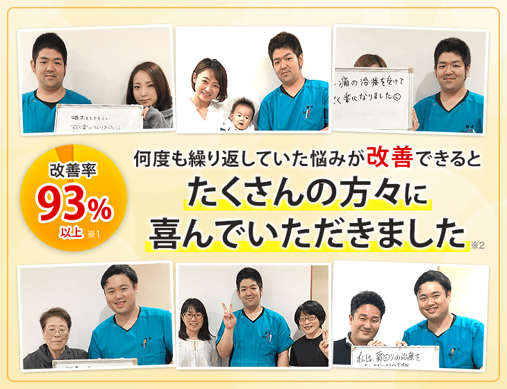 西新井のたくさんの方に何度も繰り返していた痛みが改善できる整体!と喜んでいただきました。